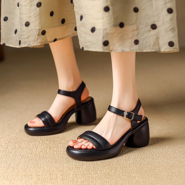 Luxurious Handcrafted Leather Women's Shoes(Eqijiayi2436)