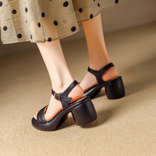 Luxurious Handcrafted Leather Women's Shoes(Eqijiayi2436)