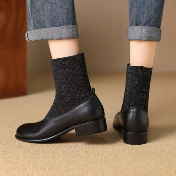 Exquisite Handcrafted Leather Women's Shoes of Elegance(EqijiayiWQ2453)