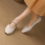 Elegant Handmade Leather Women's Shoes of Superior Craftsmanship(Eqijiayi2501)