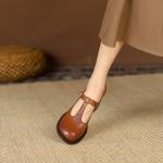 Handcrafted Luxury Leather Women's Shoes - Timeless Elegance(Etrj220T808)