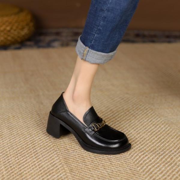 Handcrafted Luxury Leather Women's Shoes - Timeless Elegance(Etrj220T801)