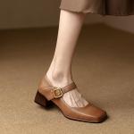 Handcrafted Luxury Leather Women's Shoes with Elegant Craftsmanship(Etrj220T972)