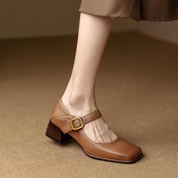 Handcrafted Luxury Leather Women's Shoes with Elegant Craftsmanship(Etrj220T972)