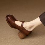 Handcrafted Luxury Leather Women’s Shoes – Elegance Redefined(Etrj220T998)