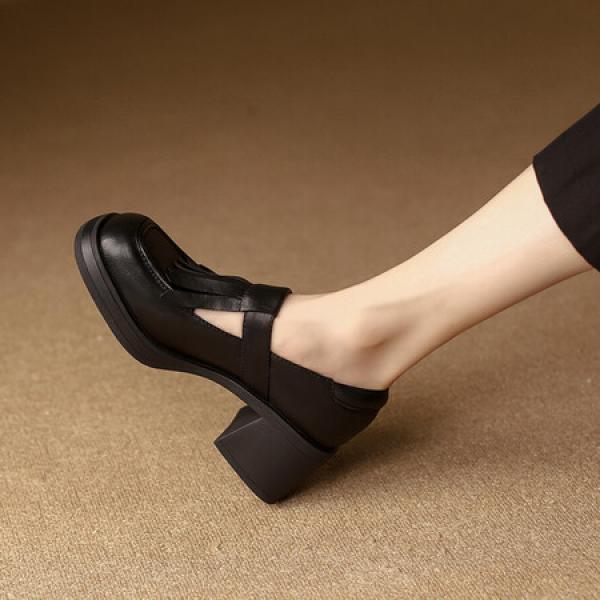 Elegant Handcrafted Leather Women’s Shoes, Luxurious Craftsmanship(Etrj220A392)