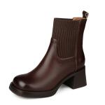 Exquisite Handmade Leather Women's Shoes: Elegance in Every Stitch(Etrj220A3026)