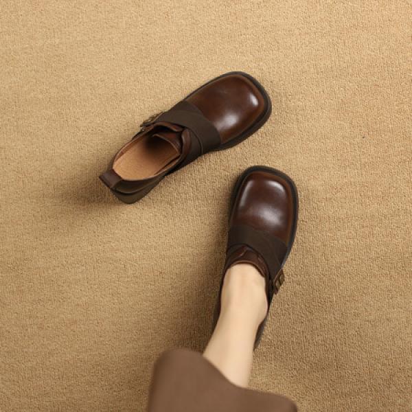 Elegant Handcrafted Genuine Leather Women's Shoes(Etrj220A3102)