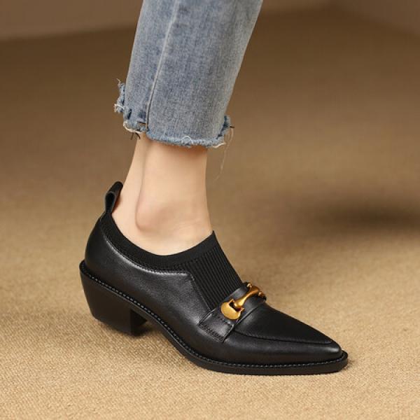 Elegant Handcrafted Leather Women's Shoes(Etrj220T1103)