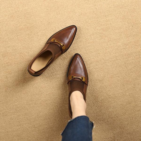 Elegant Handcrafted Leather Women's Shoes(Etrj220T1103)