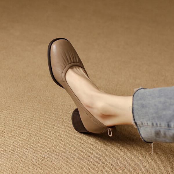 Elegant Handmade Leather Women’s Shoes: Luxurious Craftsmanship(Etrj220A3103)