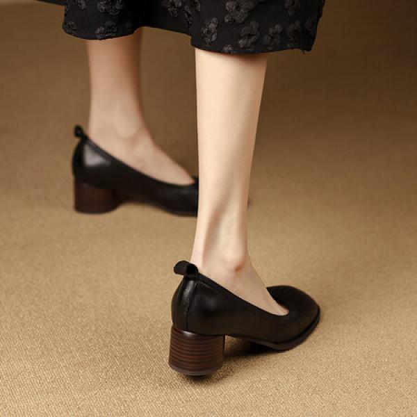 Elegant Handmade Leather Women’s Shoes: Luxurious Craftsmanship(Etrj220A3103)