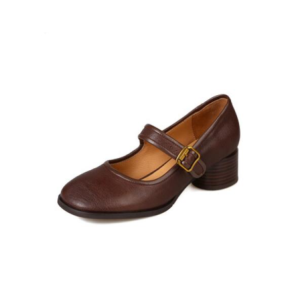 Handcrafted Leather Women's Shoes: Elegant Luxury Quality(Etrj220A3107)