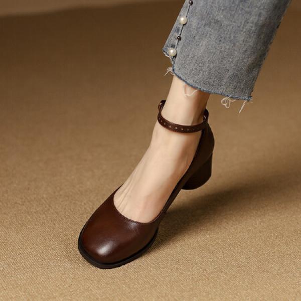 Exquisite Handcrafted Leather Shoes for Elegant Women(Etrj220A3106)