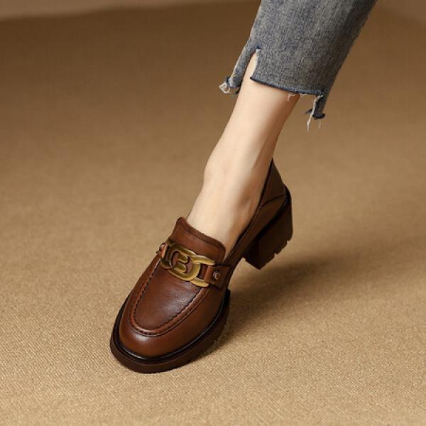 Luxurious Handcrafted Leather Women's Shoes - Elegance Redefined(Etrj220T1109)