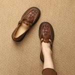 Handcrafted Luxury Genuine Leather Women's Shoes, Elegant Craftsmanship(Etrj220T1203)