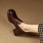 Elegant Handcrafted Leather Women's Shoes(Etrj220A3509)