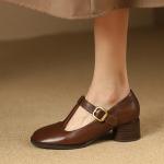 Handcrafted Leather Women's Shoes: Luxurious Elegance(Etrj220A3510)