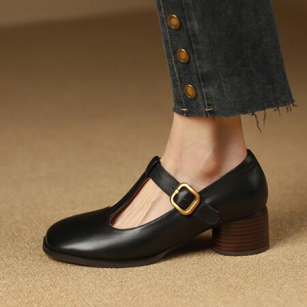 Handcrafted Leather Women's Shoes: Luxurious Elegance(Etrj220A3510)