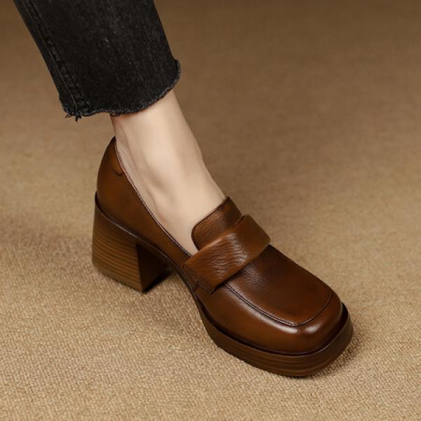 Elegant Handcrafted Leather Women's Shoes(Etrj220T1236)