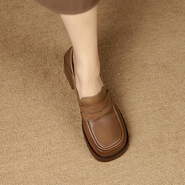 Elegant Handmade Leather Women’s Shoes: Luxurious Craftsmanship(Etrj220T1235)