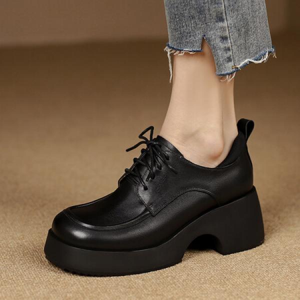 Crafted Elegance: Luxurious Handmade Leather Women's Shoes(Etrj220A3518)