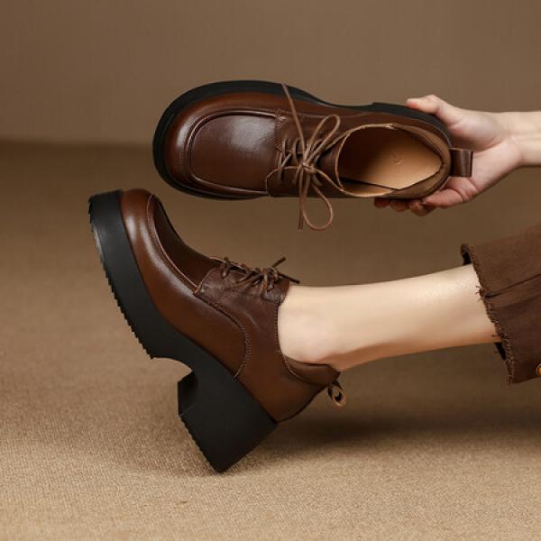 Crafted Elegance: Luxurious Handmade Leather Women's Shoes(Etrj220A3518)