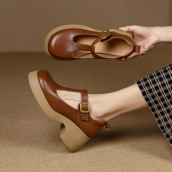 Luxurious Handmade Leather Women’s Shoes with Elegance(Etrj220A3519)