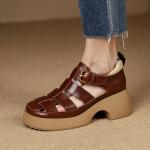 Elegant Luxury Handmade Leather Women's Shoes(Etrj220A3521)