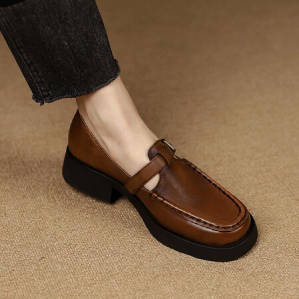 Elegant Handcrafted Leather Women's Shoes(Etrj220T1228)