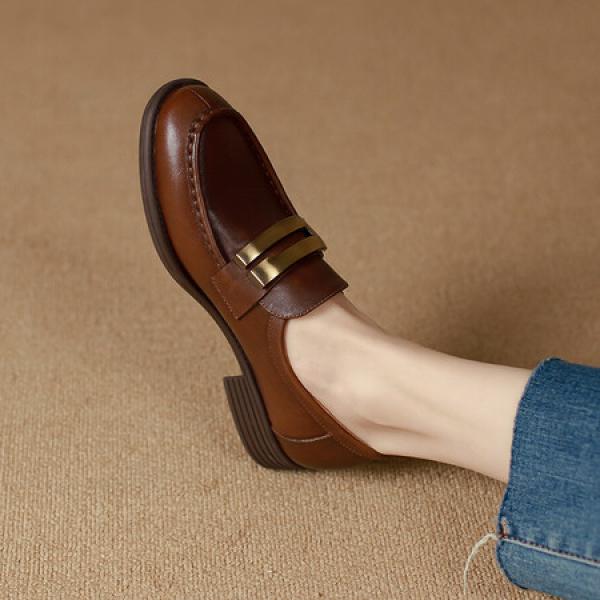 Luxury Handcrafted Leather Women's Shoes: Timeless Elegance(Etrj220A3505)