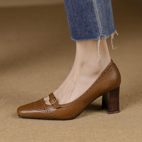 Handcrafted Luxury Genuine Leather Women's Shoes(Etrj220A3532)