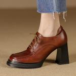 Luxury Elegance: Handmade Leather Women's Shoes(Etrj220T1355)