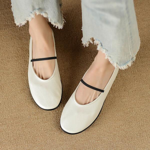 Elegant Handmade Leather Women's Shoes - Luxurious Craftsmanship(Etrj220A3621)