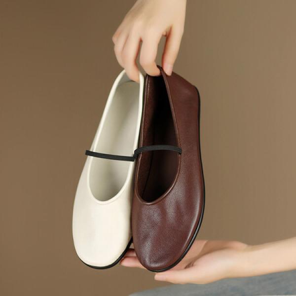 Elegant Handmade Leather Women's Shoes - Luxurious Craftsmanship(Etrj220A3621)