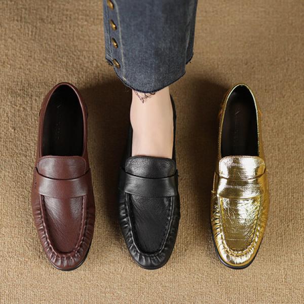 Handcrafted Luxurious Leather Women's Shoes: Elegance Redefined(Etrj220A3662)