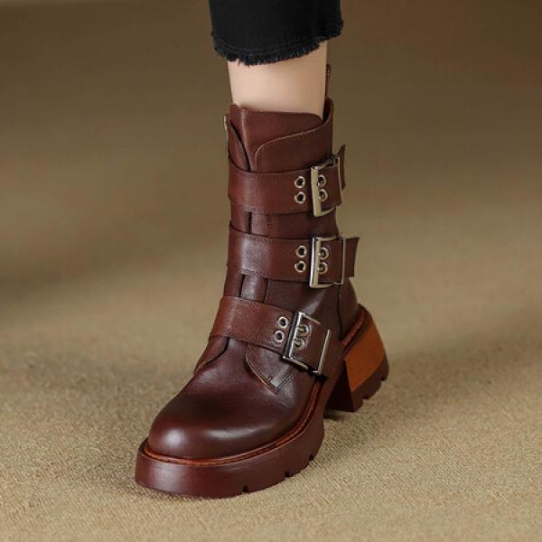 Elevate Elegance: Handcrafted Genuine Leather Women's Shoes(Etrj220T1512)