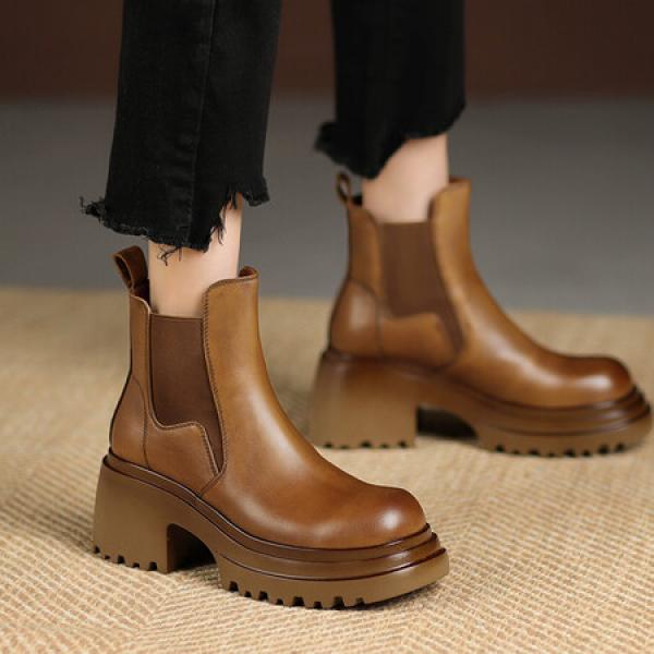 Handcrafted Luxury Leather Women's Shoes, Elegant Craftsmanship(Etrj220T1523)