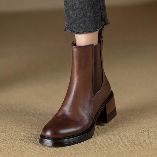 Crafted Elegance: Luxury Leather Handmade Women's Shoes(Etrj220T1513)