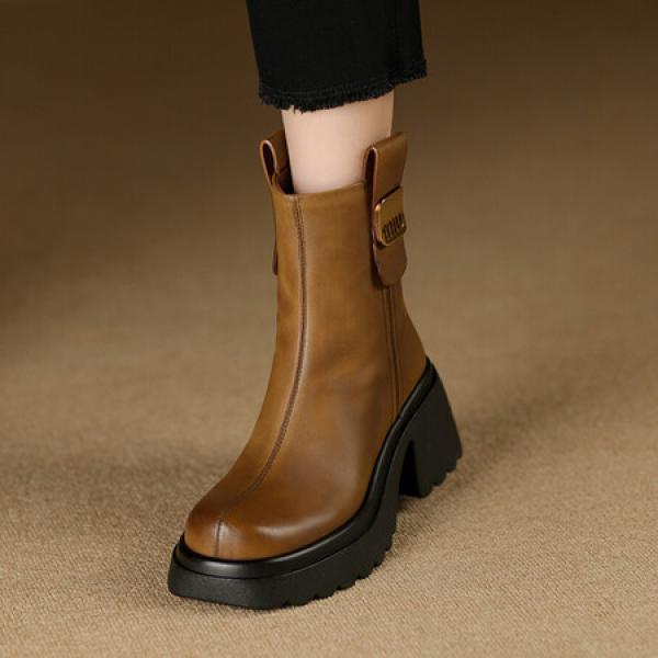 Luxurious Handmade Leather Women's Shoes with Elegance(Etrj220T1390)