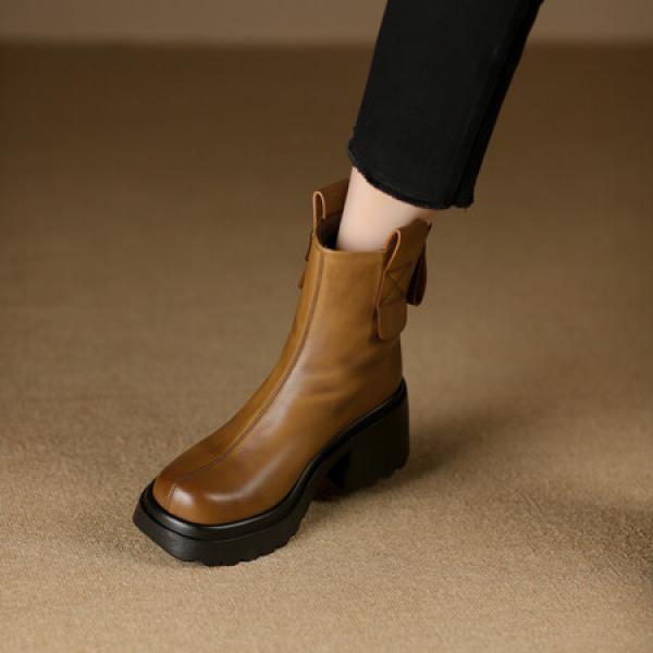 Luxurious Handmade Leather Women's Shoes with Elegance(Etrj220T1390)