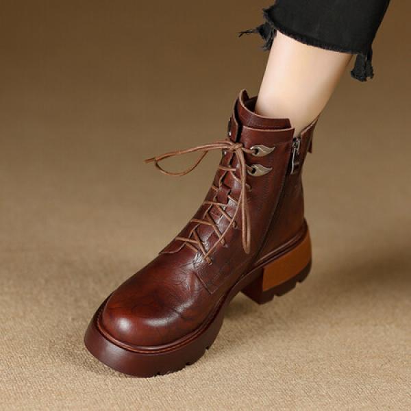 Elegant Handcrafted Leather Women's Shoes, Luxurious Quality(Etrj220T1398)