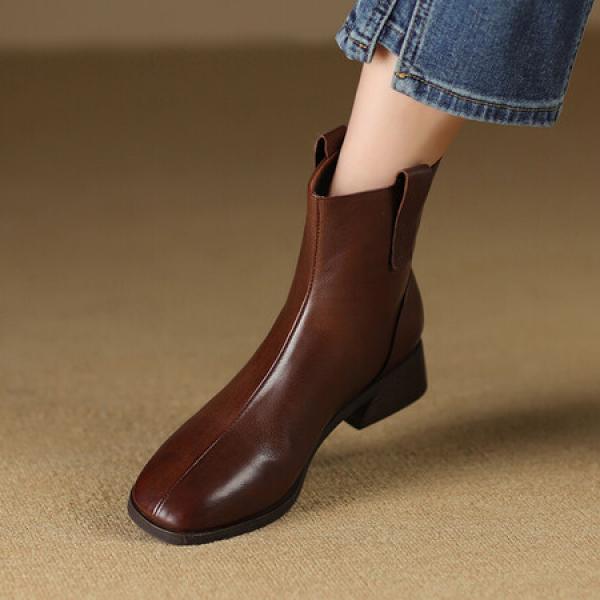 Elegant Handcrafted Leather Women's Shoes, Luxurious Quality(Etrj220A3625)