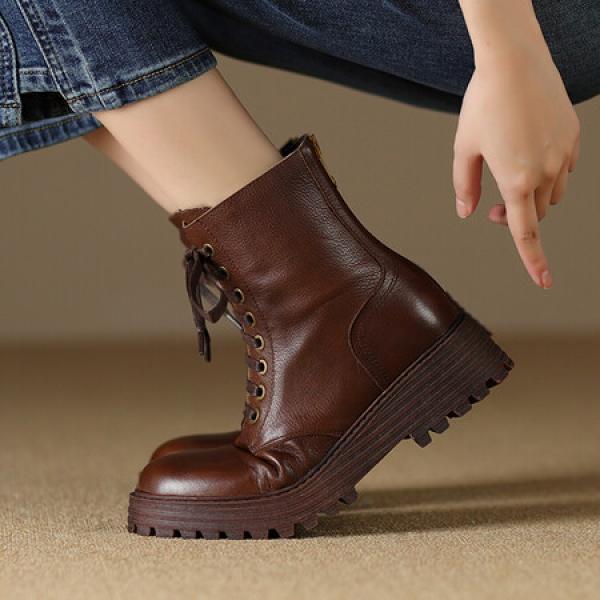 Handcrafted Luxurious Leather Women's Shoes(Etrj220A3691)