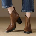 Handcrafted Genuine Leather Women's Shoes: Elegance Redefined(Etrj220T1569)