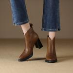Handcrafted Genuine Leather Women's Shoes: Elegance Redefined(Etrj220T1569)
