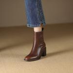 Elegance in Handcrafted Genuine Leather Women's Shoes(Etrj220A3690)