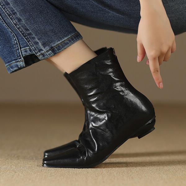 Handcrafted Luxury Leather Women's Shoes: Elegance in Every Stitch(Etrj220A3705)