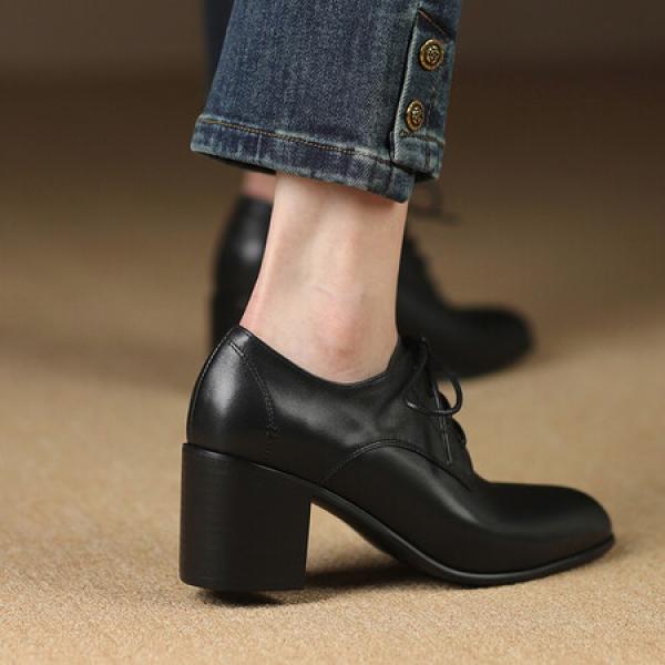 Handcrafted Luxurious Leather Women's Shoes with Elegance(Etrj220A3718)