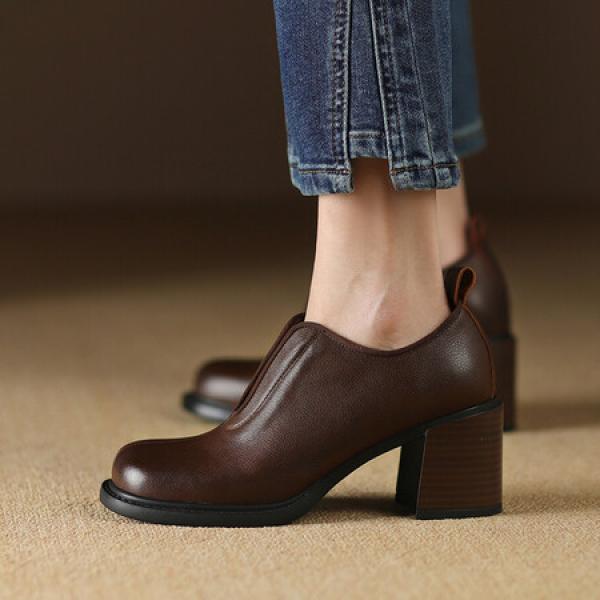 Handcrafted Genuine Leather Women's Shoes - Elegance Redefined(Etrj220A3716)